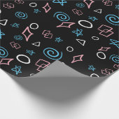 Leuk herhalend patroon in de transvlag kleuren! cadeaupapier (Hoek)