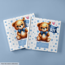 Leuk Het is een jongen teddybeer gastenboek voor b