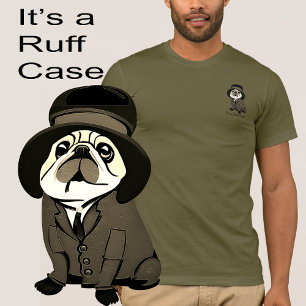 Leuk Het is een Ruff Hoesje Green Pug Dog Sherlock T-shirt