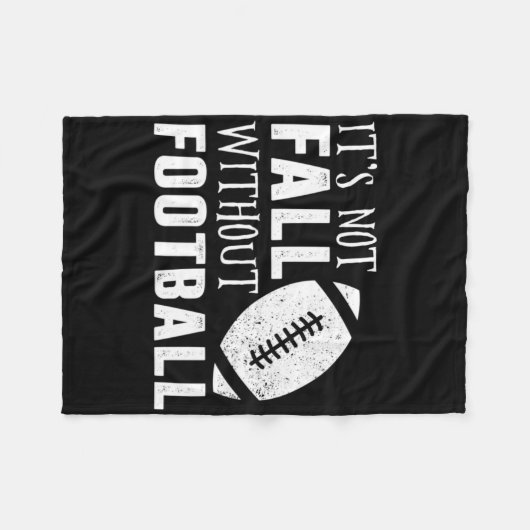 Leuk, het is geen Herfst zonder voetbalquote Fleece Deken (Voorkant (Horizontaal))