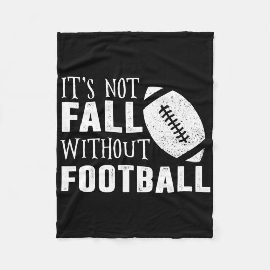 Leuk, het is geen Herfst zonder voetbalquote Fleece Deken (Voorkant)