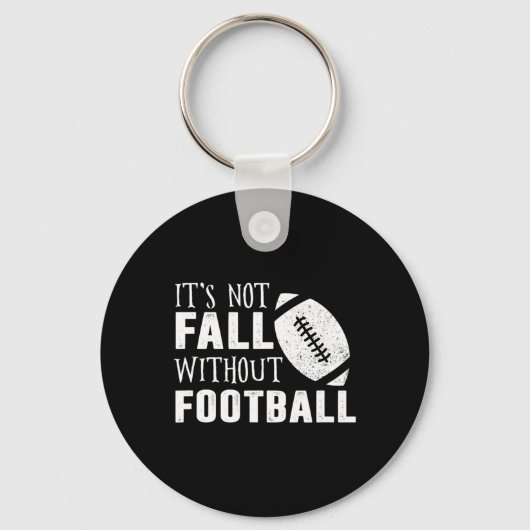 Leuk, het is geen Herfst zonder voetbalquote Sleutelhanger (Voorkant)