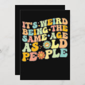 Leuk, het is gek om even oud te zijn als oude mens kaart (Voorkant / Achterkant)