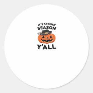 Leuk, het is griezelig seizoen, allemaal pompoen o ronde sticker