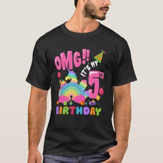 Leuk het is mijn 5e verjaardag 5 jaar oude Pop het T-shirt