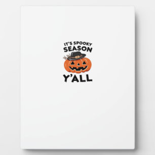 Leuk Het is Spooky Season Y'all Pumpkin Design Fotoplaat