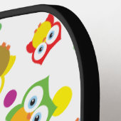 Leuk hete uil hand getekend patroon ontwerp pickleball paddle (Links Detail)