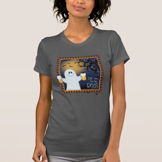 Leuk hier voor de Boos Halloween Ghost Beer T-shirt (Voorkant)