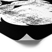 Leuk hipster kerstman gezicht met Petten baard en Poster (Hoek)