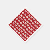 Leuk Ho Ho Ho Tekst Rood Vakantie Patroon Kerstmis Servet (Hoek)