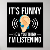 Leuk hoe je denkt doof bewustzijn poster (Voorkant)