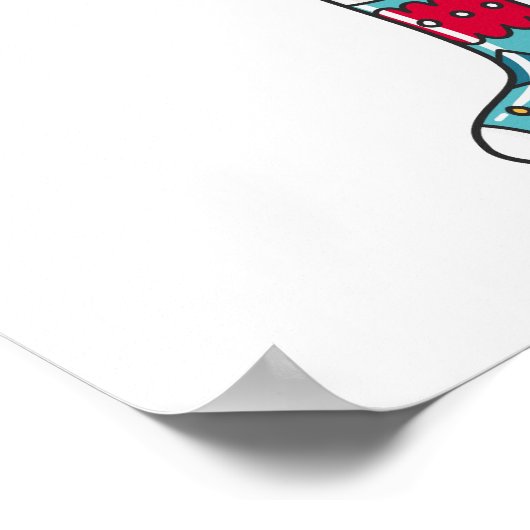 Leuk Hoe zeg je HYGGE Lustige Gezellige Volkskunst Poster (Hoek)