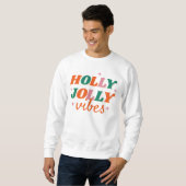 Leuk Holly Jolly Vibes kerstontwerp Trui (Voorkant volledig)
