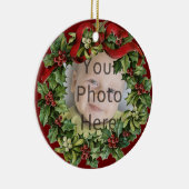Leuk Holly Wreath Baby's eerste kerst Ornament (Rechts)