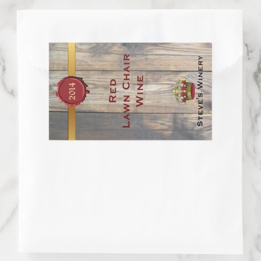 Leuk Home Made Wijnfles Label (Tas)