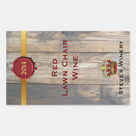 Leuk Home Made Wijnfles Label (Voorkant)