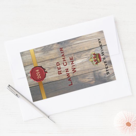 Leuk Home Made Wijnfles Label (Envelop)