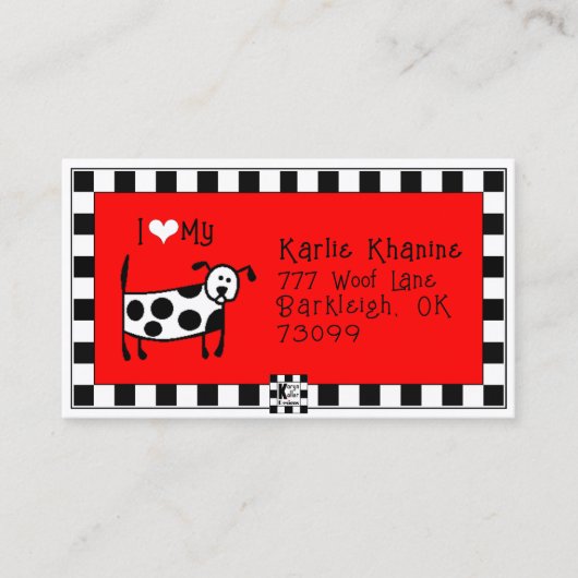 Leuk Hond Visitekaartje (Voorkant)