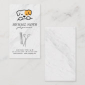 Leuk hondenpictogram | Groomer Tools Visitekaartje (Voorkant / Achterkant)