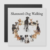 Leuk Hondenras Huisdieren Hond Walking Briefkaart (Voorkant / Achterkant)