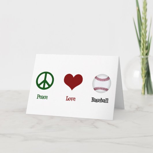 Leuk Honkbal Feestdagen Kaart (Voorkant)