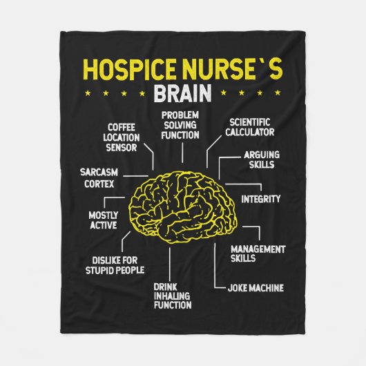 Leuk Hospice Verpleegdag Idee Hospice Verpleegster Fleece Deken (Voorkant)