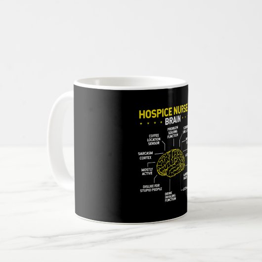 Leuk Hospice Verpleegdag Idee Hospice Verpleegster Koffiemok (Voorkant links)