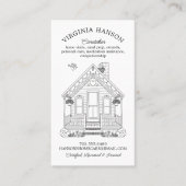 Leuk huis eenzijdige verzorger visitekaartje (Voorkant)