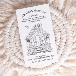 Leuk huis eenzijdige verzorger visitekaartje