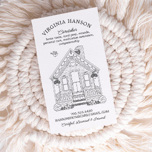 Leuk huis eenzijdige verzorger visitekaartje