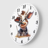 Leuk huis of kantoor koe liefhebbers grote klok (Hoek)