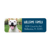 Leuk Huisdier Sjabloon Hond Kat Retouradres Etiket (Voorkant)