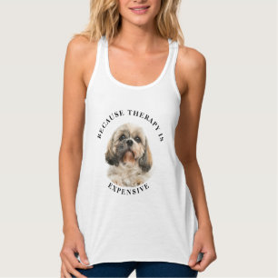 Leuk huisdier verjaardag hond foto gag tanktop