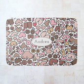 Leuk humor neutraal borstpatroon badmat