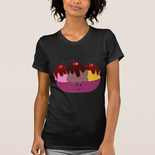 Leuk Ice Cream Bowl T-shirt (Voorkant)