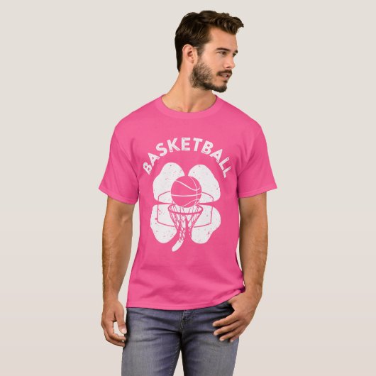 Leuk Iers Basketbal Shirt Shamrock St Patrick's D (Voorkant volledig)