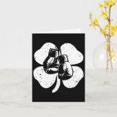 Leuk Iers Boksen Shamrocks Kostuum St Patrick's Da Kaart (Gele Bloem)