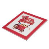 Leuk ijskarretje decor tegeltje (Zijkant)