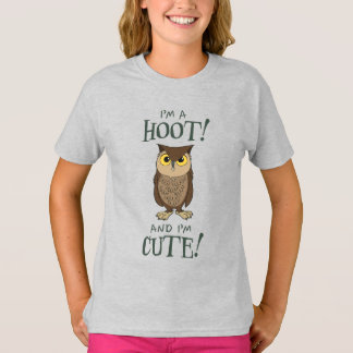 Leuk ik ben een HOOT en ik ben SCHATTIGE citaat me T-shirt