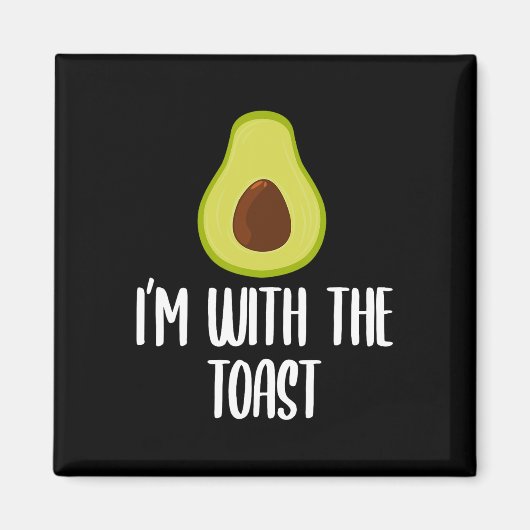 Leuk ik ben met de Toast Avocado Halloween Couples Magneet (Voorkant)