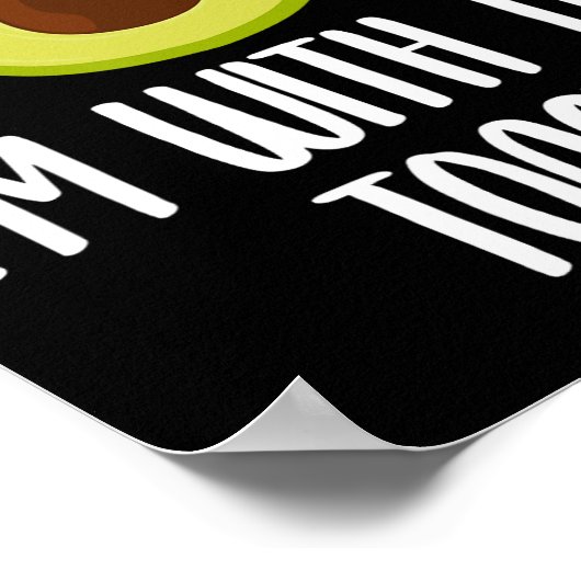 Leuk ik ben met de Toast Avocado Halloween Couples Poster (Hoek)