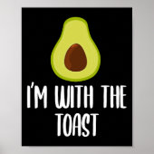 Leuk ik ben met de Toast Avocado Halloween Couples Poster (Voorkant)