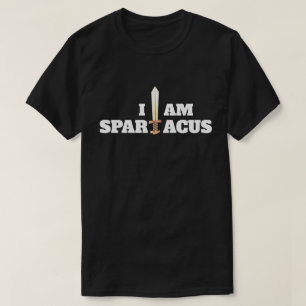 Leuk "Ik Ben Spartacus" met Zwaard T-shirt