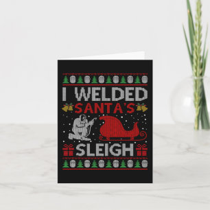 Leuk Ik Gelast Santa's Sleigh Gift Lelijke Lasser  Kaart