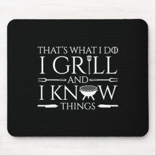 Leuk ik grill en weet dingen vleesliefhebber recue muismat