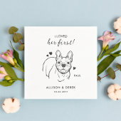 Leuk Ik hield van haar eerste Franse Bulldog bruil Servet