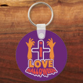 Leuk, ik hou van Halloween Sleutelhanger (Achterkant)