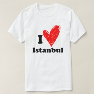 Leuk Ik Hou Van Istanbul Turkije T-Shirt