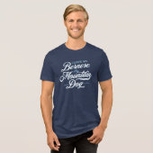 Leuk Ik Hou Van Mijn Bernese Berghond Persoonlijk Tri-Blend Shirt (Voorkant volledig)