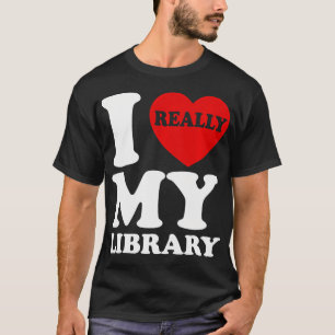 Leuk ik hou van mijn bibliotheek boek lezer boeken t-shirt